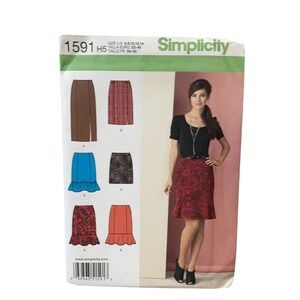 Simplicity 1591 Misses Skirt Sewing Pattern Sizes 6-14